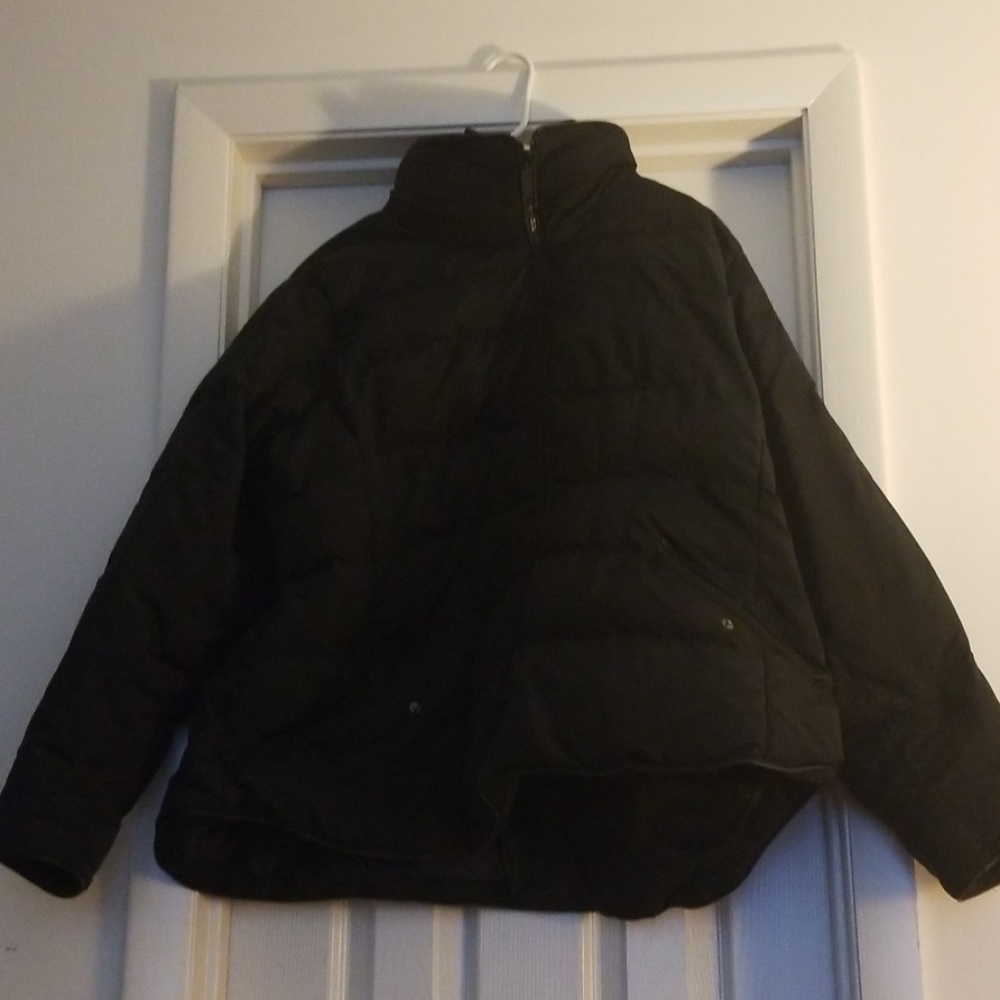 Women's 26/28 Plus Size Black Winter Puffer Jacket